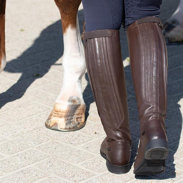 QHP Bottes d'équitation Tamar en cuir pour femme 