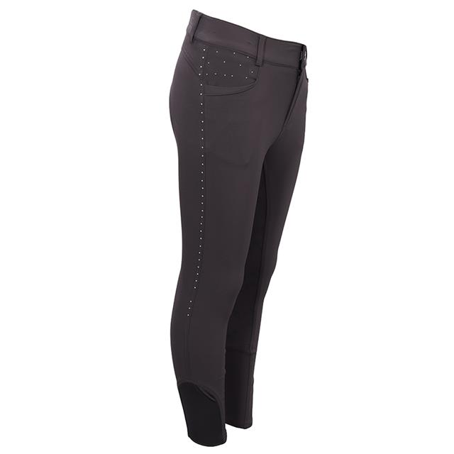 Riding Breeches La Valencio LVVanity Full Grip Kids Dark Grey