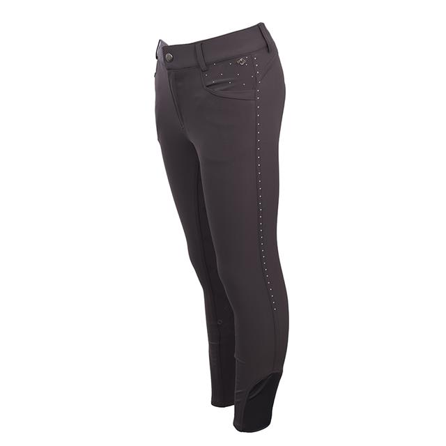 Riding Breeches La Valencio LVVanity Full Grip Kids Dark Grey