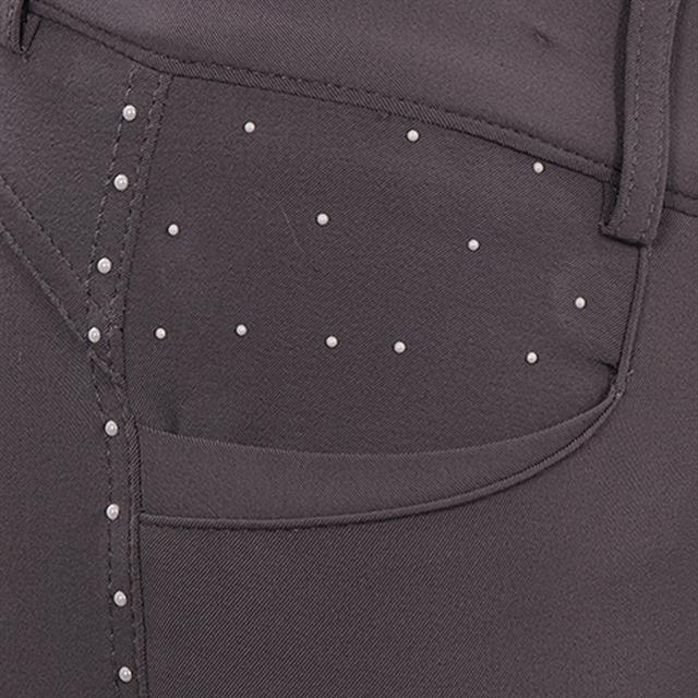 Riding Breeches La Valencio LVVanity Full Grip Kids Dark Grey