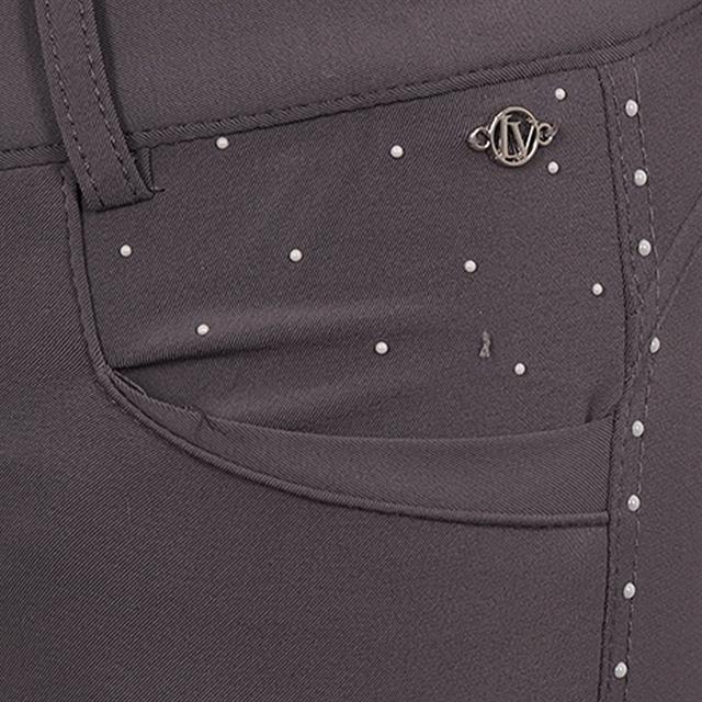 Riding Breeches La Valencio LVVanity Full Grip Kids Dark Grey