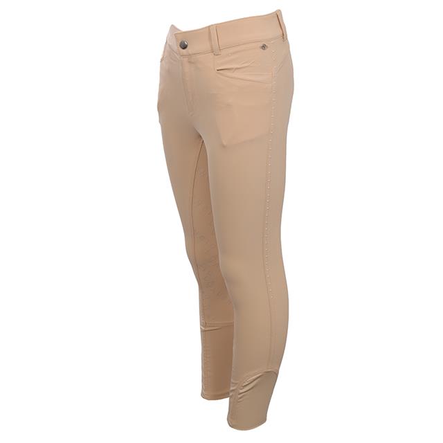 Riding Breeches La Valencio LVVanity Full Grip Kids Light Yellow