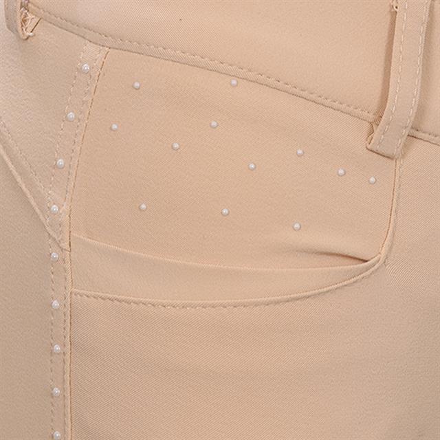 Riding Breeches La Valencio LVVanity Full Grip Kids Light Yellow