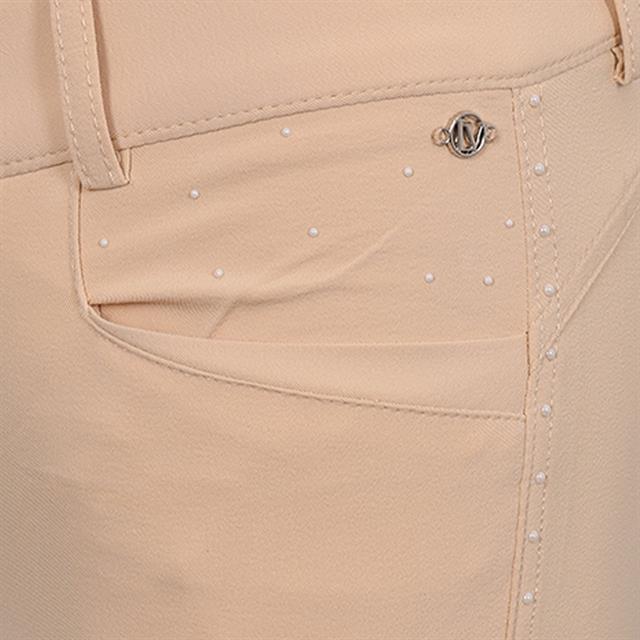 Riding Breeches La Valencio LVVanity Full Grip Kids Light Yellow