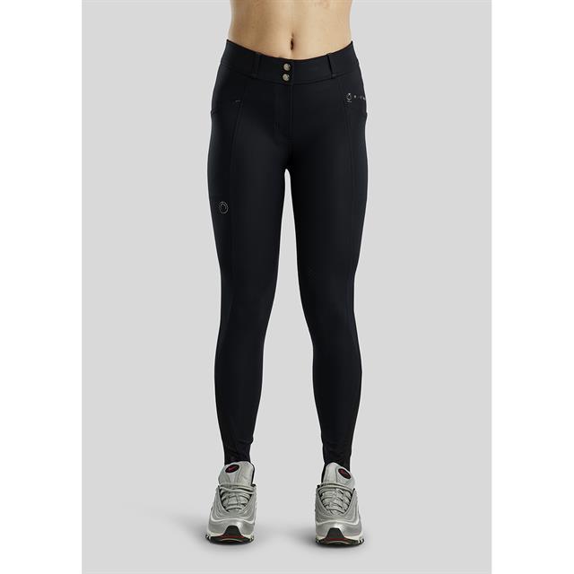 Riding Breeches Montar MOZida Refined Gun Metal Full Grip Black