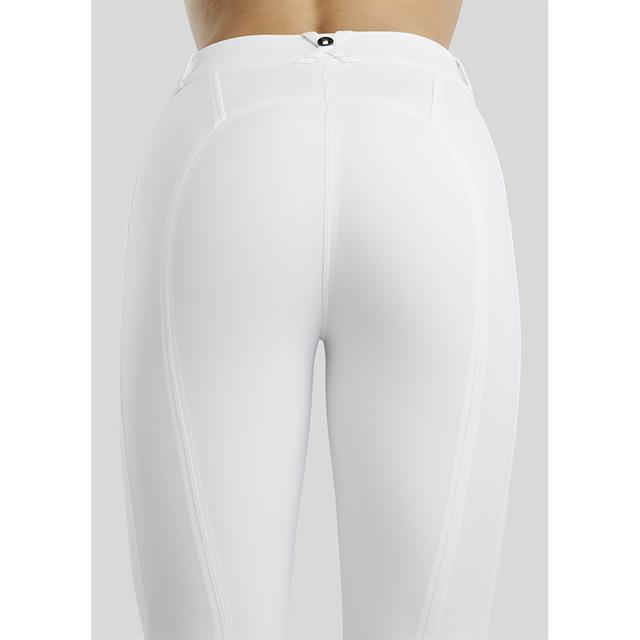 Riding Breeches Montar MOZida Refined Gun Metal Full Grip White