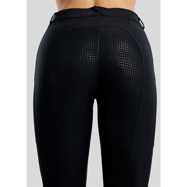 Riding Breeches Montar MOZira Refined With Compression Full Grip Black