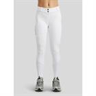 Riding Breeches Montar MOZira Refined With Compression Full Grip White