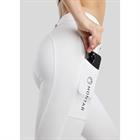 Riding Breeches Montar MOZira Refined With Compression Full Grip White
