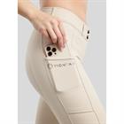 Riding Breeches Montar Yati Phone Pockets Full Grip MOMegan Beige