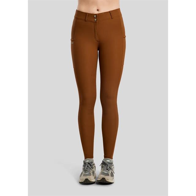Riding Breeches Montar Yati Phone Pockets Full Grip MOMegan Brown