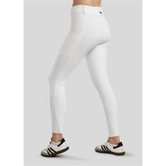 Riding Breeches Montar Yati Phone Pockets Full Grip MOMegan White