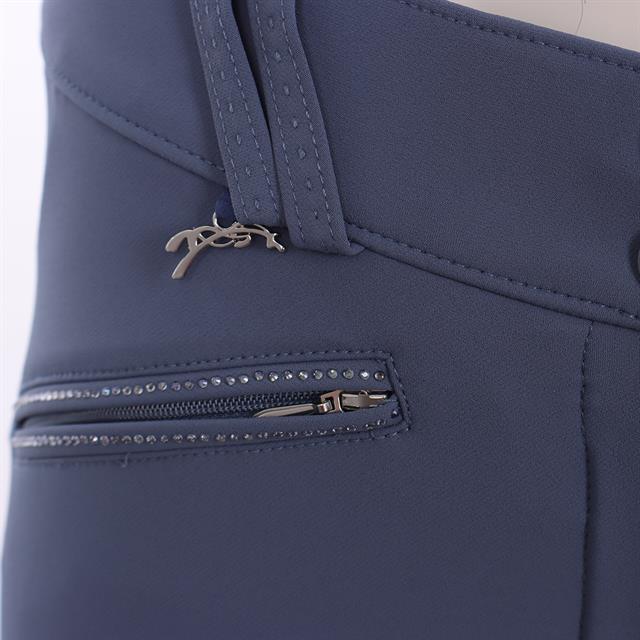 Riding Breeches Rocky Stone Kniebesatz Pénélope Blue