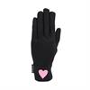 Riding Gloves Epplejeck EJFall In Love Kids Black-Pink