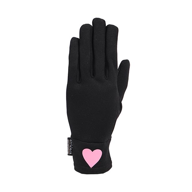 Riding Gloves Epplejeck EJFall In Love Kids Black-Pink