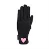 Riding Gloves Epplejeck EJFall In Love Kids Black-Pink