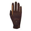 Riding Gloves Roeckl Malta Grip Bicolor Mid Brown-Light Brown