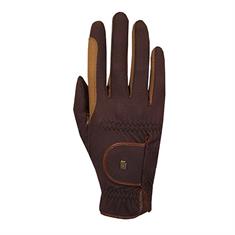 Riding Gloves Roeckl Malta Grip Bicolor Mid Brown-Light Brown