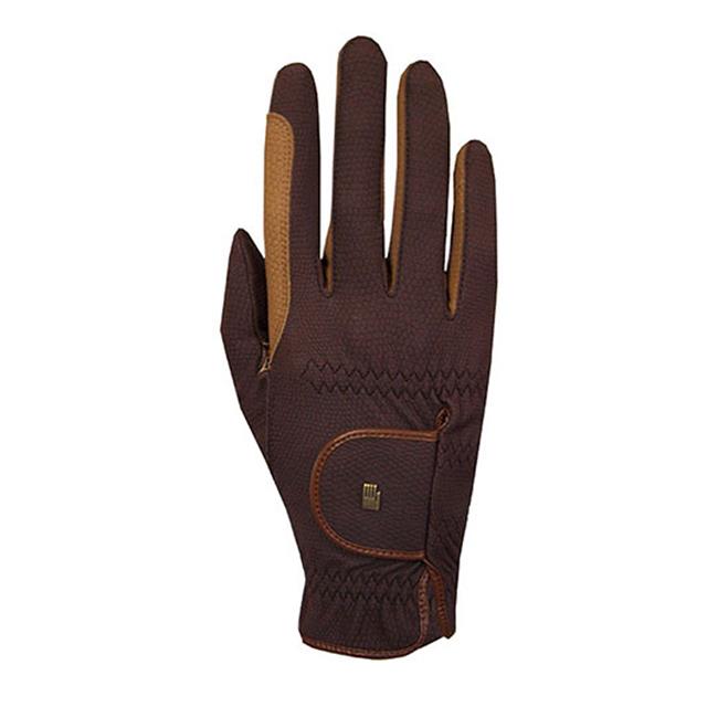 Riding Gloves Roeckl Malta Grip Bicolor Mid Brown-Light Brown