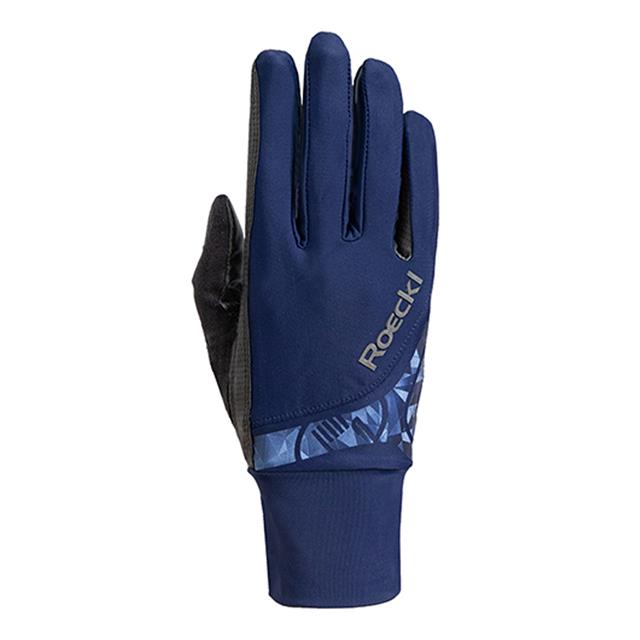 Riding Gloves Roeckl Melbourne Econyl Dark Blue