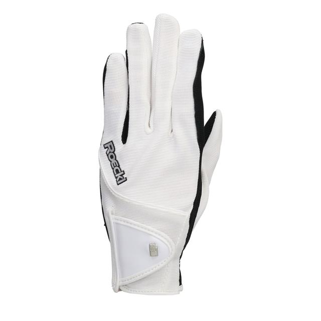 Riding Gloves Roeckl Milano White-Black