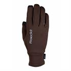 Riding Gloves Roeckl Weldon Polartec Brown-Brown