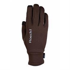 Riding Gloves Roeckl Weldon Polartec Brown-Brown