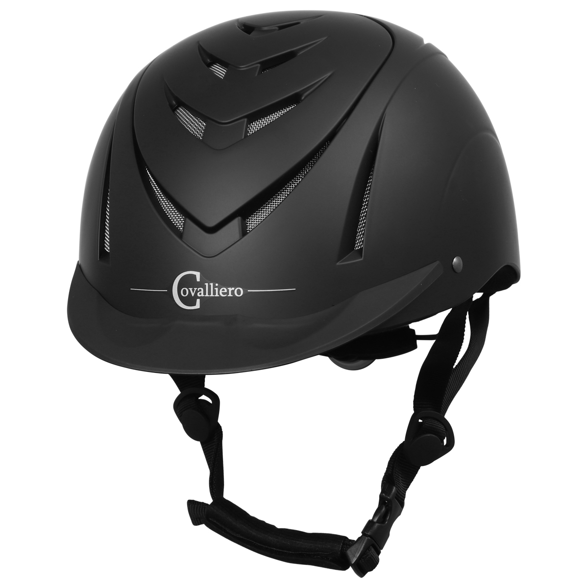 Covalliero Riding Helmet Beauty VG1 Safety Hat 52-55cm/53-57cm Black/Camel 