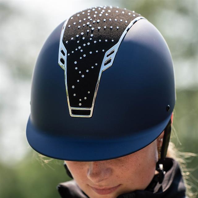 Riding Helmet Epplejeck EJKula Dark Blue-Silver