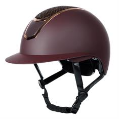 Riding Helmet Harry's Horse Sparkle Dark Red-Gold