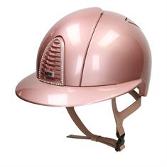 Riding Helmet KEP Italia Cromo 2.0 Diamond Pink Polo Visor Pink