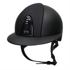 Riding Helmet KEP Italia Cromo 2.0 Matt Star Front Polo Visor Black