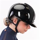 Riding Helmet KEP Italia Cromo 2.0 Polish Galassia Front Polo Black