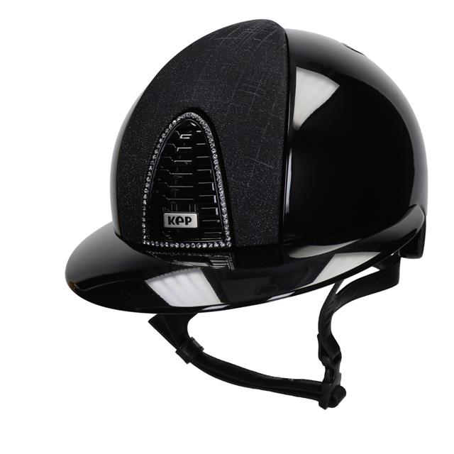 Riding Helmet KEP Italia Cromo 2.0 Polish Galassia Front Polo Black