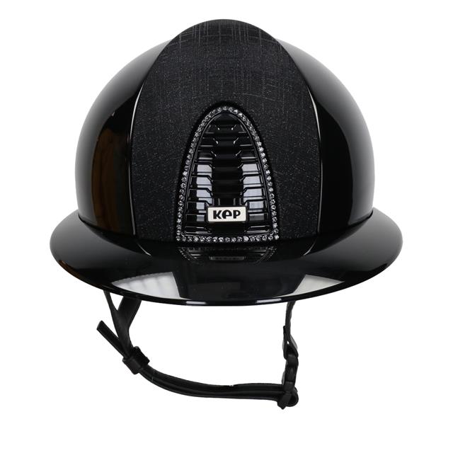 Riding Helmet KEP Italia Cromo 2.0 Polish Galassia Front Polo Black