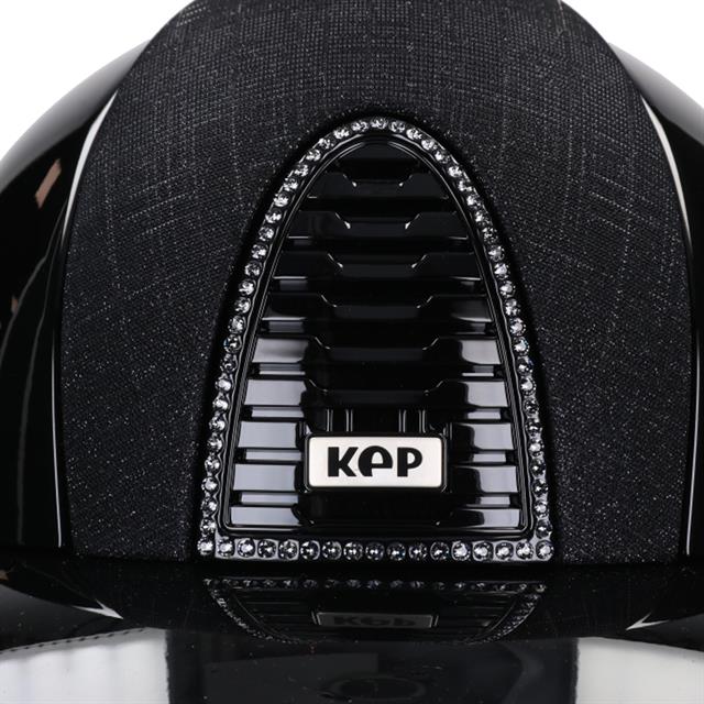 Riding Helmet KEP Italia Cromo 2.0 Polish Galassia Front Polo Black