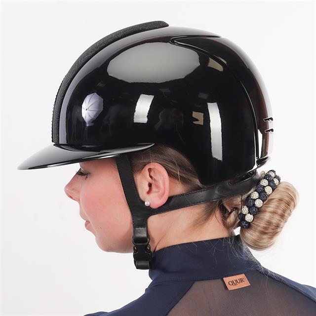Riding Helmet KEP Italia Cromo 2.0 Polish Galassia Front Polo Black