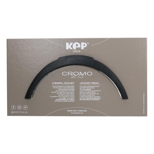 Riding Helmet KEP Italia Cromo 2.0 Textile Black Polish Black