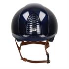 Riding Helmet KEP Italia Cromo 2.0 Textile Polish Blue Beige Chinstrap Dark Blue