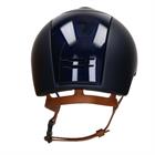 Riding Helmet KEP Italia Cromo 2.0 Textile Polish Blue Beige Chinstrap Dark Blue