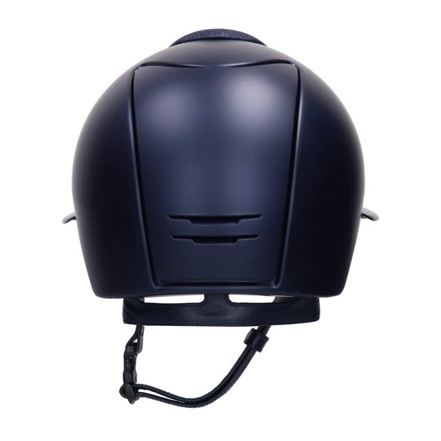 Riding Helmet KEP Italia Cromo 2.0 Textile Polo Star Front Dark Blue