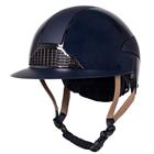 Riding Helmet QHP Miami Polo-Shirt Visor Dark Blue