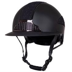 Riding Helmet QHP Ohio Polo Visor Black