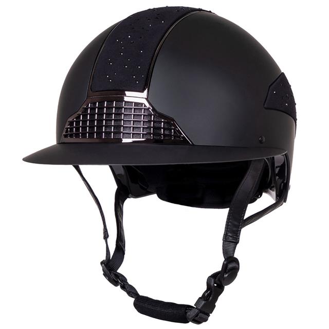 Riding Helmet QHP Ohio Polo Visor Black