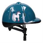 Riding Helmet Red Horse Kids Turquoise