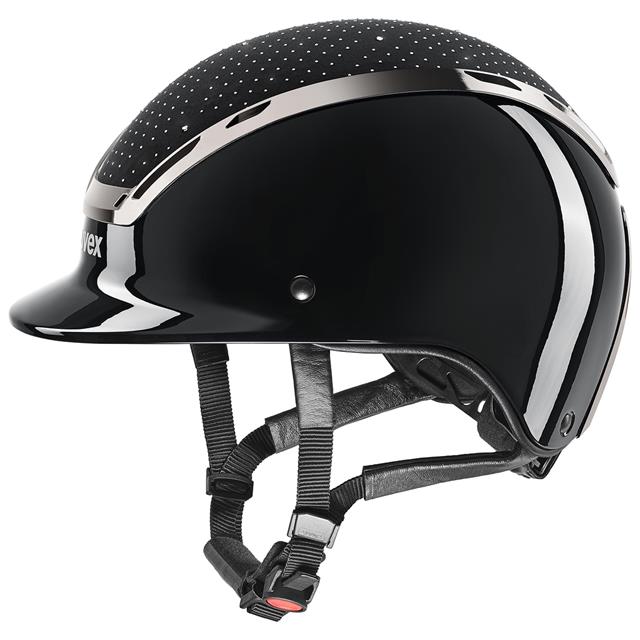 Riding Helmet Uvex Exxeed Glow Black-Black