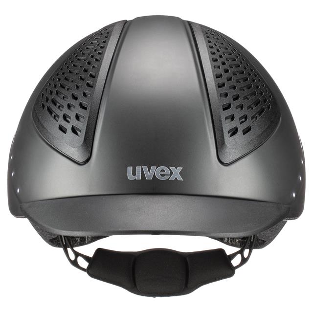 Riding Helmet Uvex Exxential II Led Dark Grey