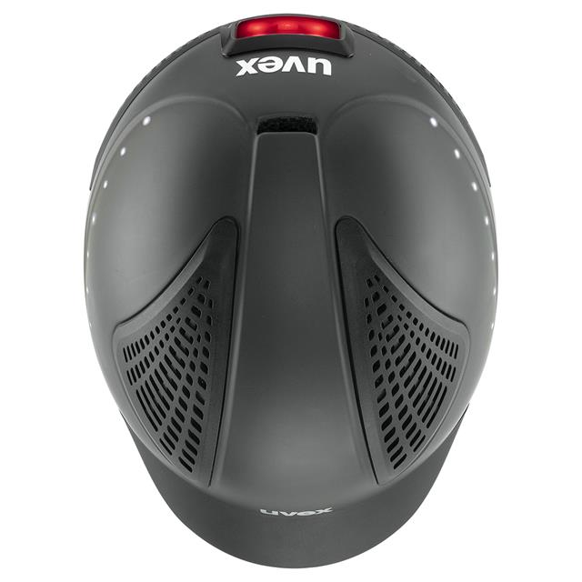 Riding Helmet Uvex Exxential II Led Dark Grey