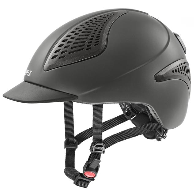 Riding Helmet Uvex Exxential II Led Dark Grey