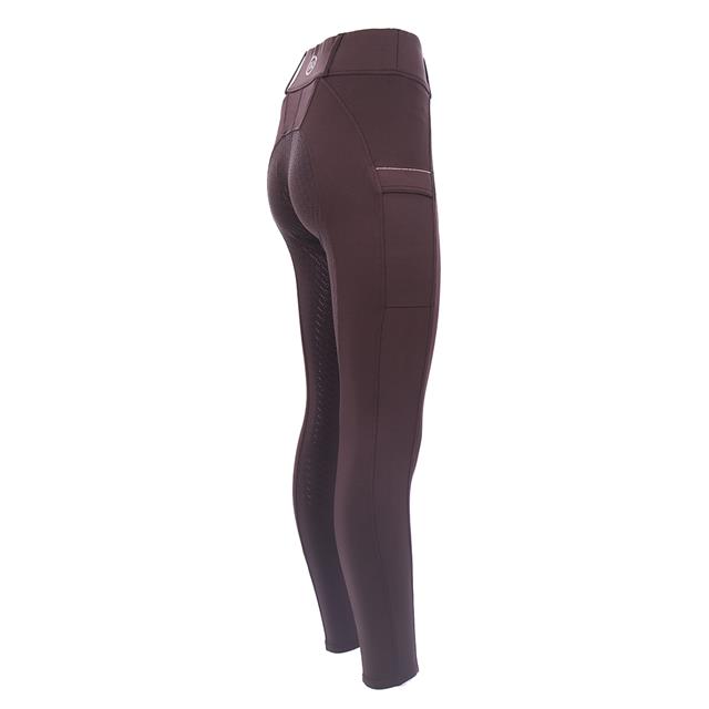 Riding Leggings Brushed Full Grip Rebel by Montar Brown
